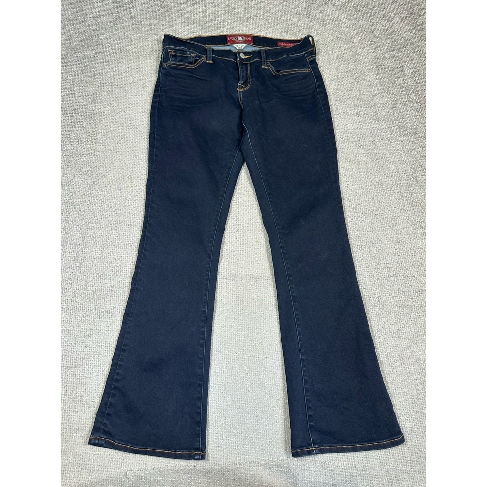 Lucky Brand Jeans Womens 8/29 32x31 Blue Charlie Baby Boot Stretch Low Rise Y2K